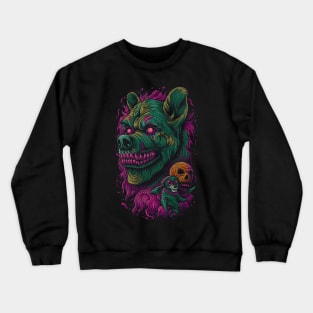 Creepy Zombie Dog Crewneck Sweatshirt